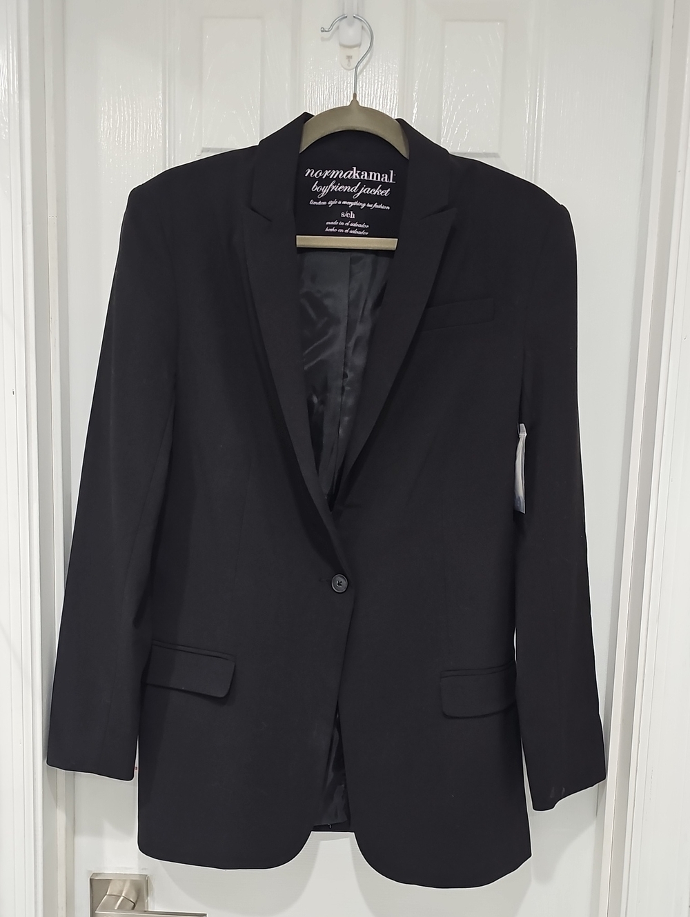 Norma Kamali Black Boyfriend Blazer